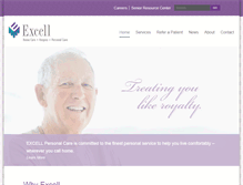Tablet Screenshot of excellcares.com